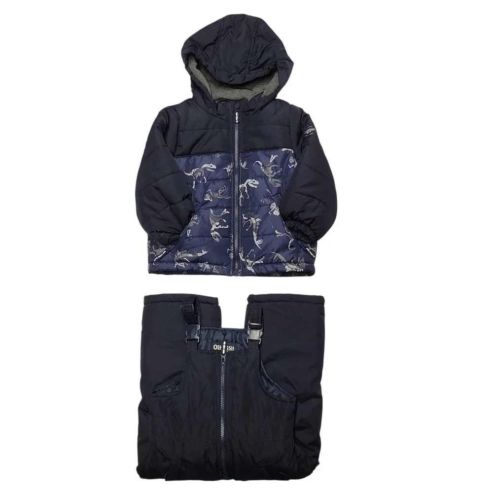 OshKosh B'Gosh baby-boys Ski Jacket and Snowbib Snowsuit Outfit Size 3T